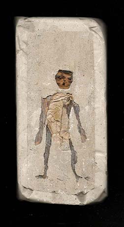 30 - Figurine plâtre bois papier 24x11x3cm
